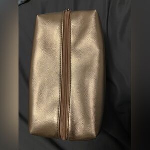 Metallic Gold Cosmetic Bag